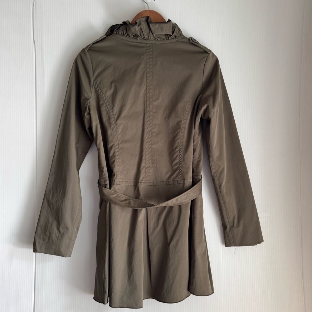 Willi Smith green Ruffled Zip Jacket - Picture 4 of 8
